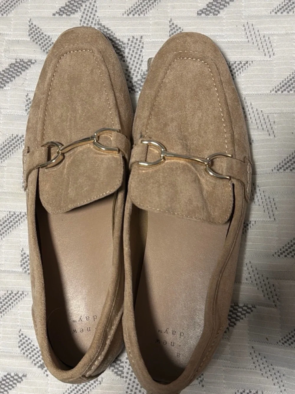Women’s Tan Suede Bit Loafers